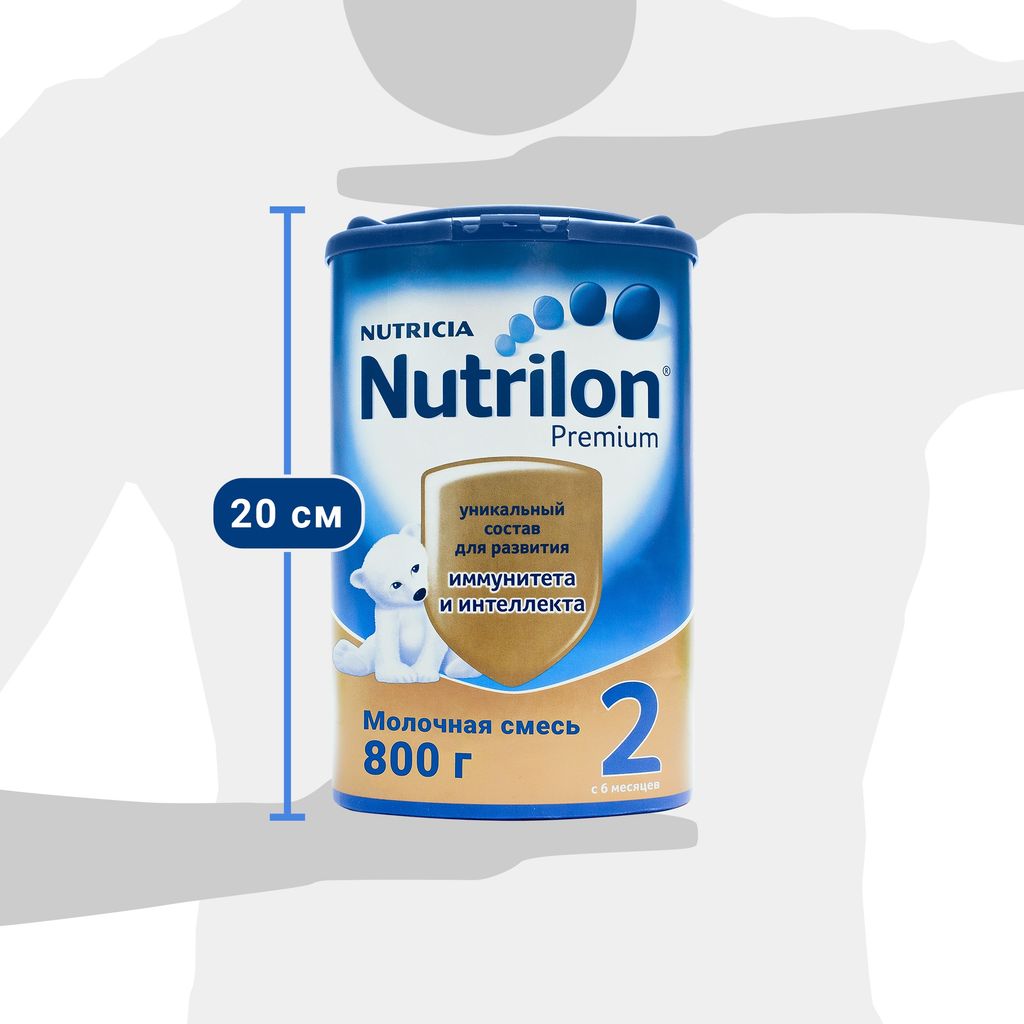 Nutrilon 2 Premium, смесь молочная сухая, 800 г, 1 шт.