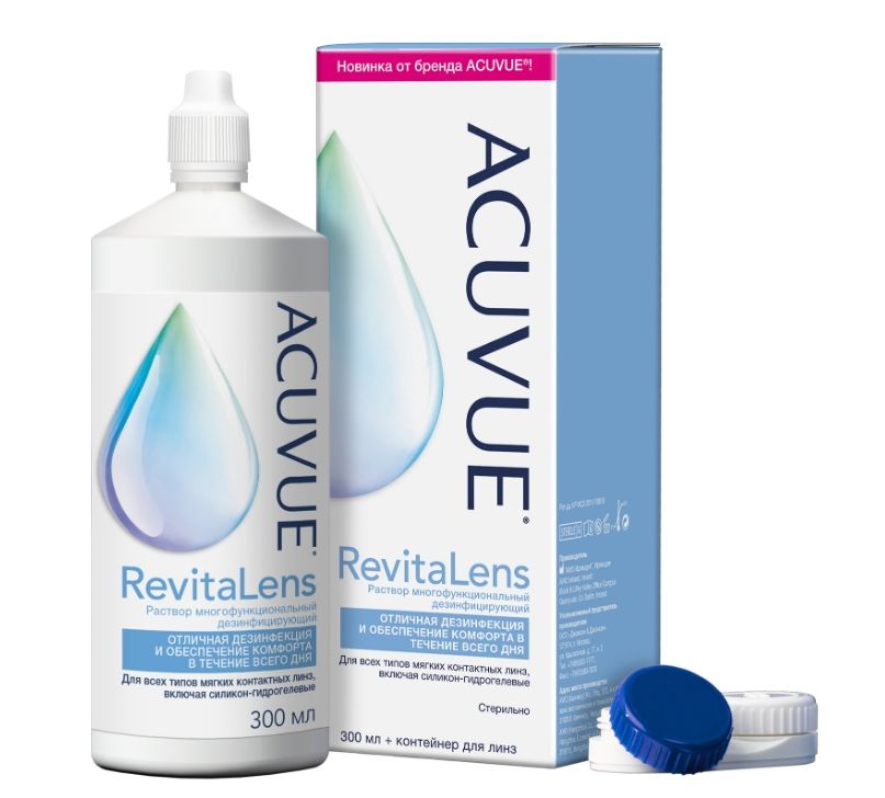 фото упаковки Acuvue Revitalens Раствор для линз многофункциональный дезинфицирующий