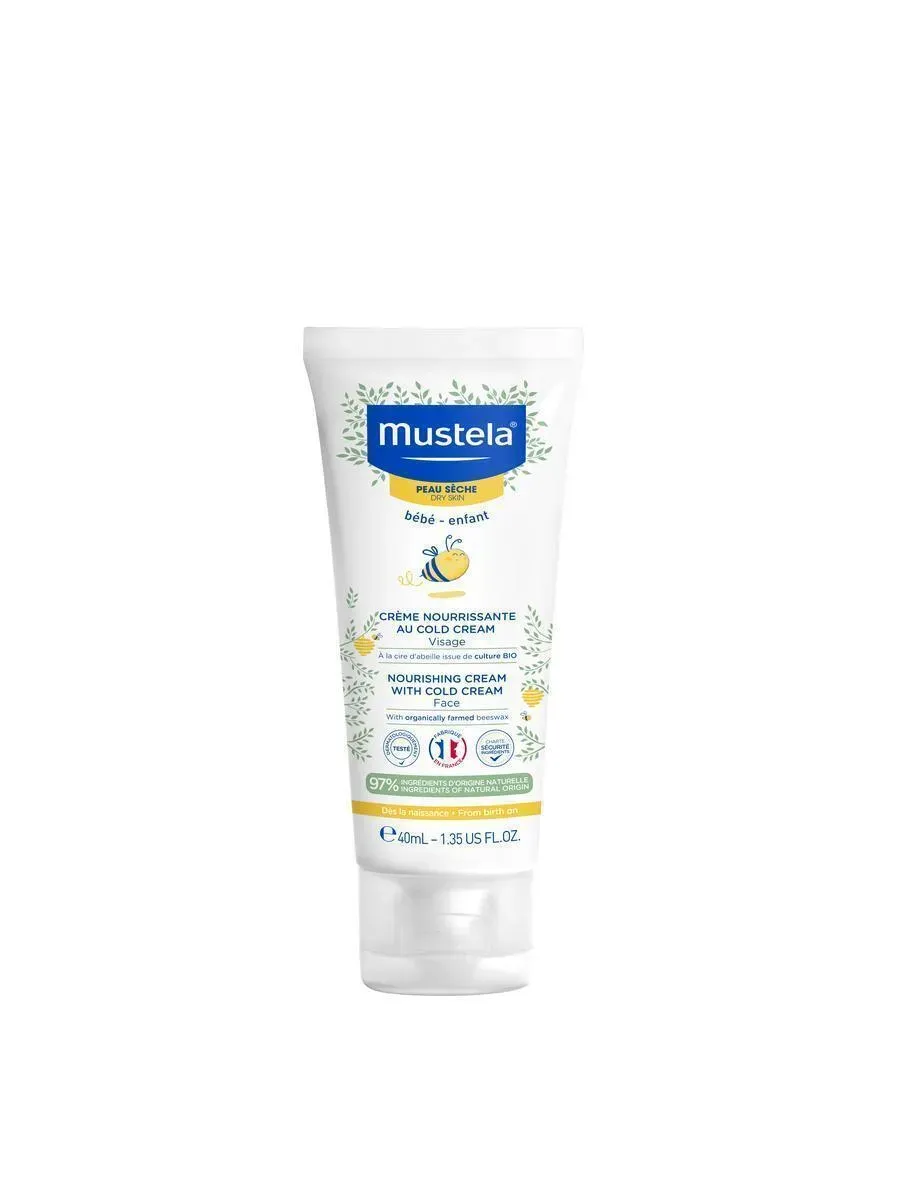 Mustela Питательный крем для лица с кольд-кремом, крем для детей, 40 мл, 1 шт.