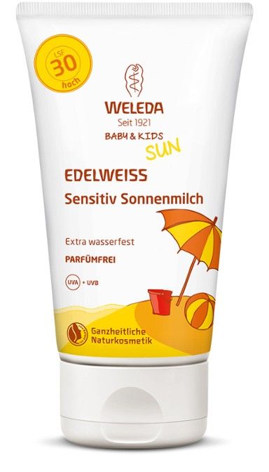 Weleda Крем натуральный солнцезащитный для младенцев и детей SPF30, крем, 150 мл, 1 шт.