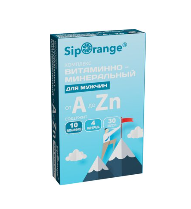фото упаковки Siporange Витаминно-минеральный комплекс от А до Цинка
