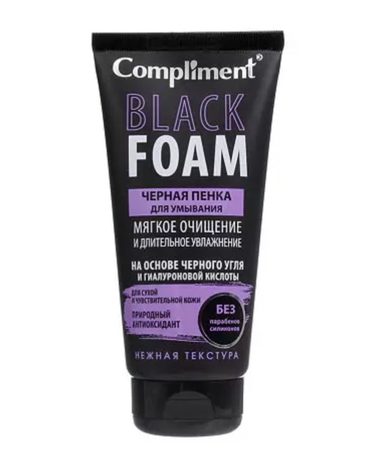 фото упаковки Compliment Black Foam Черная пенка для умывания