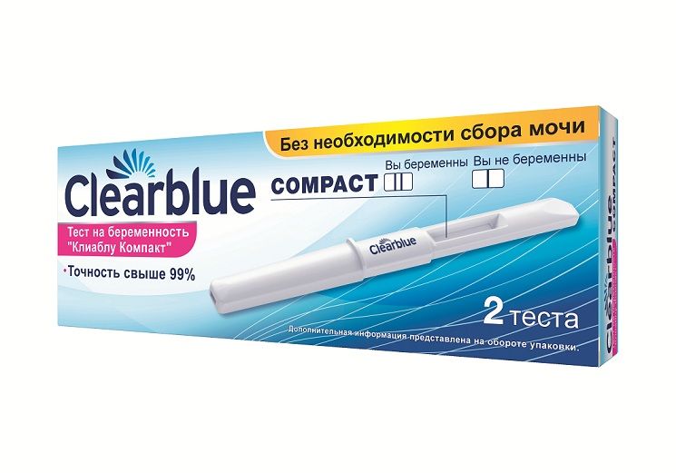 фото упаковки Clearblue Compact Тест на беременность