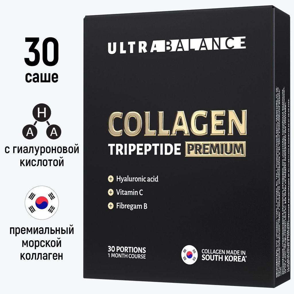 Ultrabalance Коллаген Трипептид Премиум, порошок, 1,9г, 30 шт.