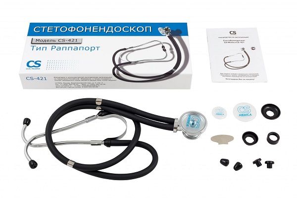 CS Medica Стетофонендоскоп CS-421, черный, 1 шт.