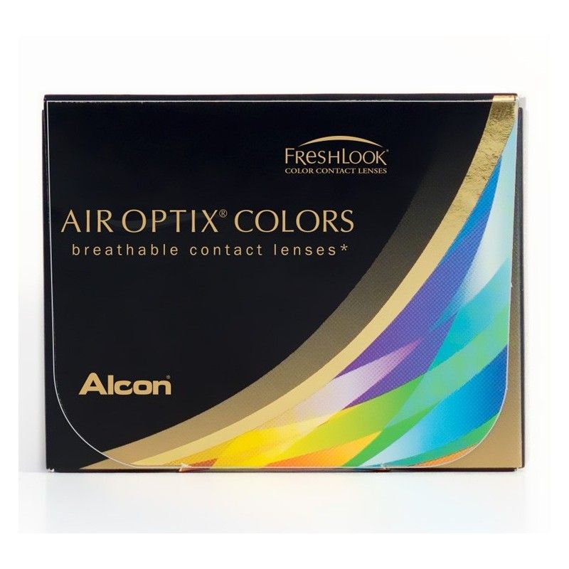 Alcon Air Optix Colors цветные контактные линзы, D(0.00), Brilliant blue, 2 шт.