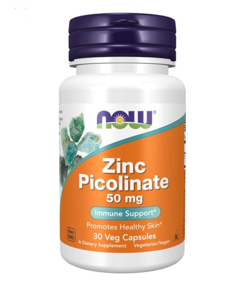 фото упаковки NOW Zinc Picolinate Пиколинат Цинка