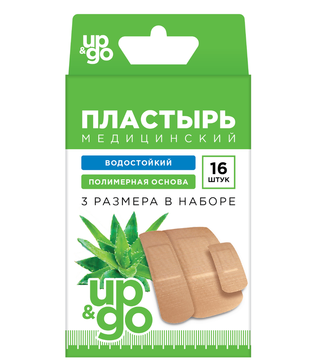 фото упаковки Пластырь водонепроницаемый медицинский UP&GO