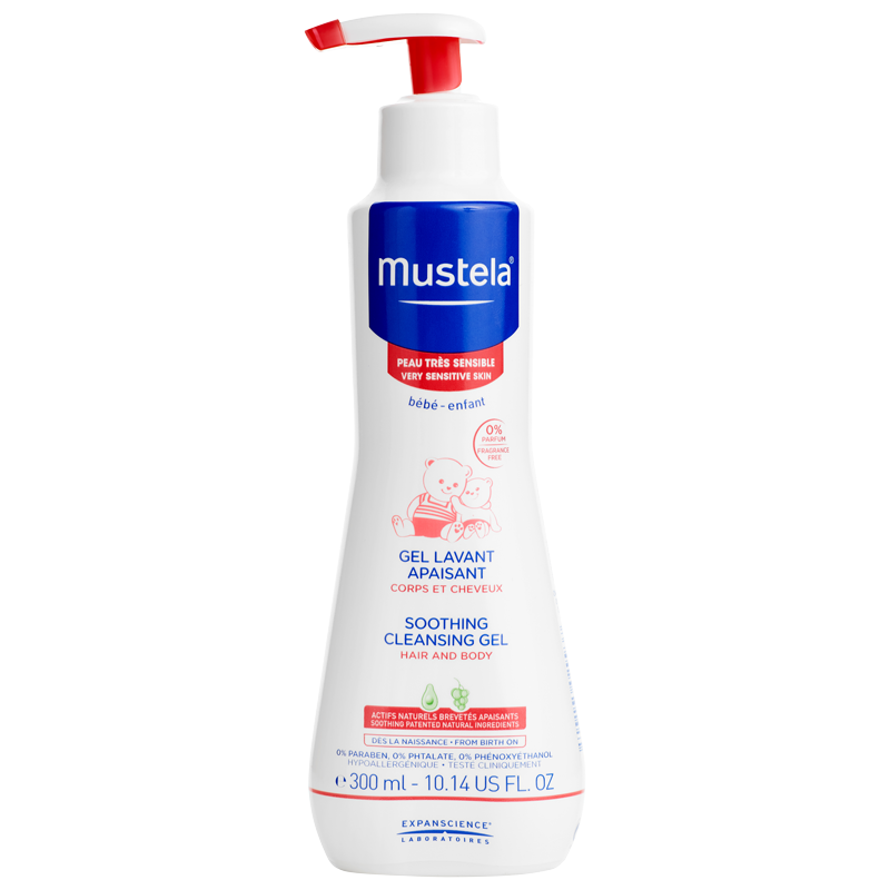 фото упаковки Mustela гель для купания успокаивающий