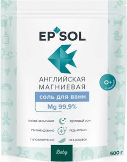 Epsol baby соль для ванн английская магниевая расслабляющая