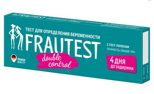 Frautest Double Control Тест на беременность, 2 шт.