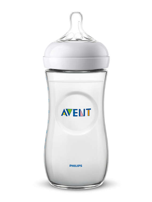 Philips Avent Детская бутылочка Natural, SCF036/17, для детей с 3 месяцев, бутылочка для кормления, 330 мл, 1 шт.