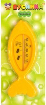Бусинка Термометр для ванной Рыбка, цветные, в ассортименте, арт. 1014, 1 шт.