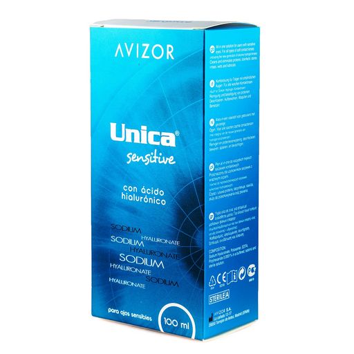 Avizor Unica Sensitive Раствор для линз, раствор для обработки и хранения контактных линз, 100 мл, 1 шт.