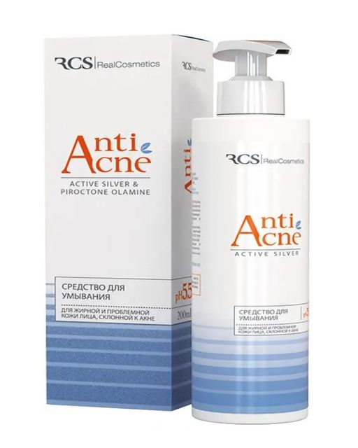 RCS Anti acne Средство для умывания, для жирной и проблемной кожи, 200 мл, 1 шт.