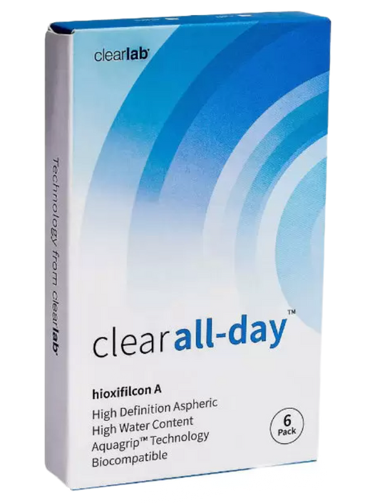 ClearLab Clear All-Day Линзы контактные, BC=8.6 d=14.2, D(-3.00), 6 шт.