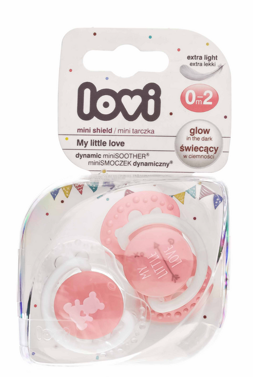 Lovi My Little Love Соска-пустышка силиконовая, 0-2 месяца, соска-пустышка, для девочек, 2 шт.