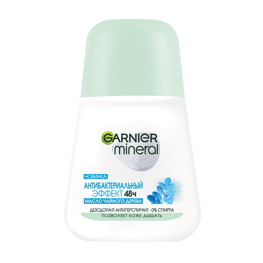 Garnier Mineral Дезодорант-ролик Антибактериальный эффект 48ч, 50 мл, 1 шт.