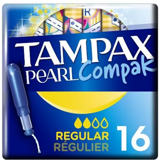 Tampax Compak Pearl Regular тампоны с аппликатором, 2 капли, 16 шт.