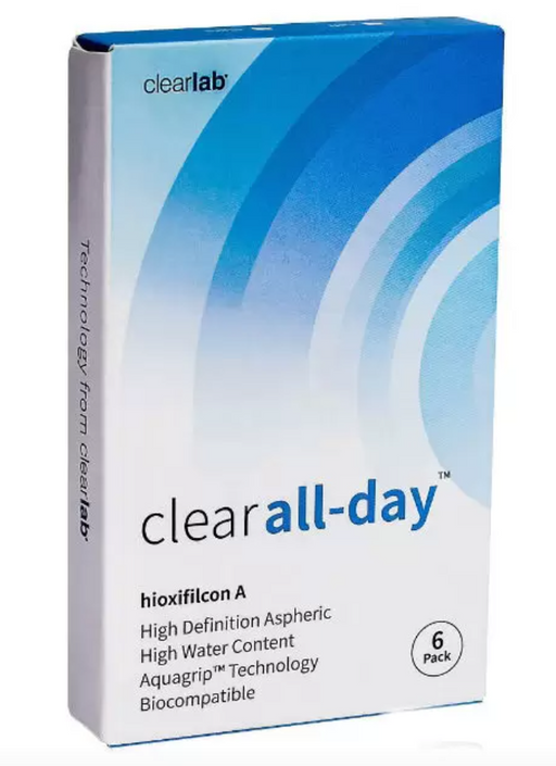 ClearLab Clear All-Day Линзы контактные, BC=8.6 d=14.2, D(-0.75), 6 шт.