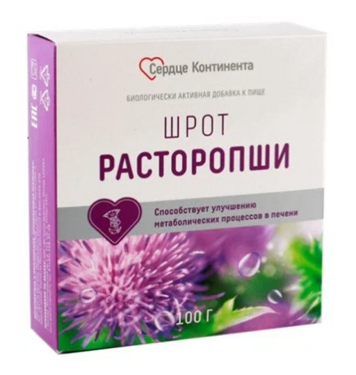 Сердце Континента Расторопши шрот, 100,0 г, 1 шт.