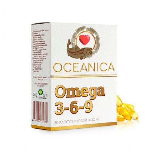 Океаника Омега 3-6-9, 1400 мг, капсулы, 30 шт.