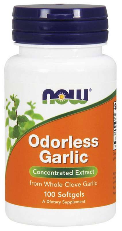 NOW Odorless Garlic Чеснок без запаха, капсулы, 100 шт.
