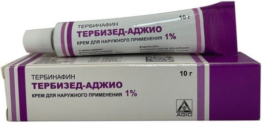 Тербизед-Аджио, 1%, крем для наружного применения, 10 г, 1 шт.