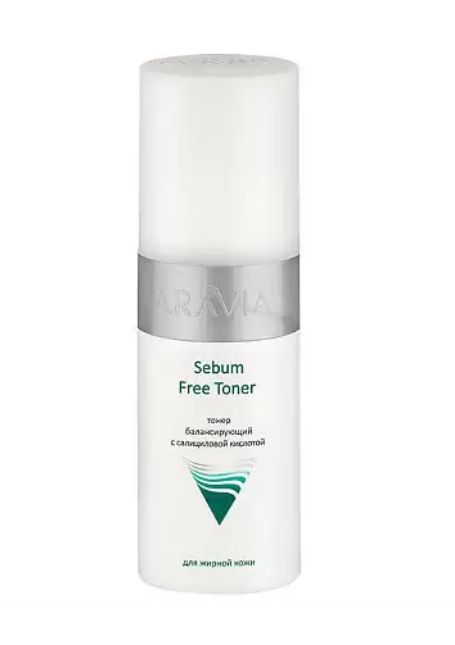 Aravia Professional Sebum Free Тонер для лица, тонер, с салициловой кислотой, 150 мл, 1 шт.